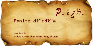 Panitz Ádám névjegykártya